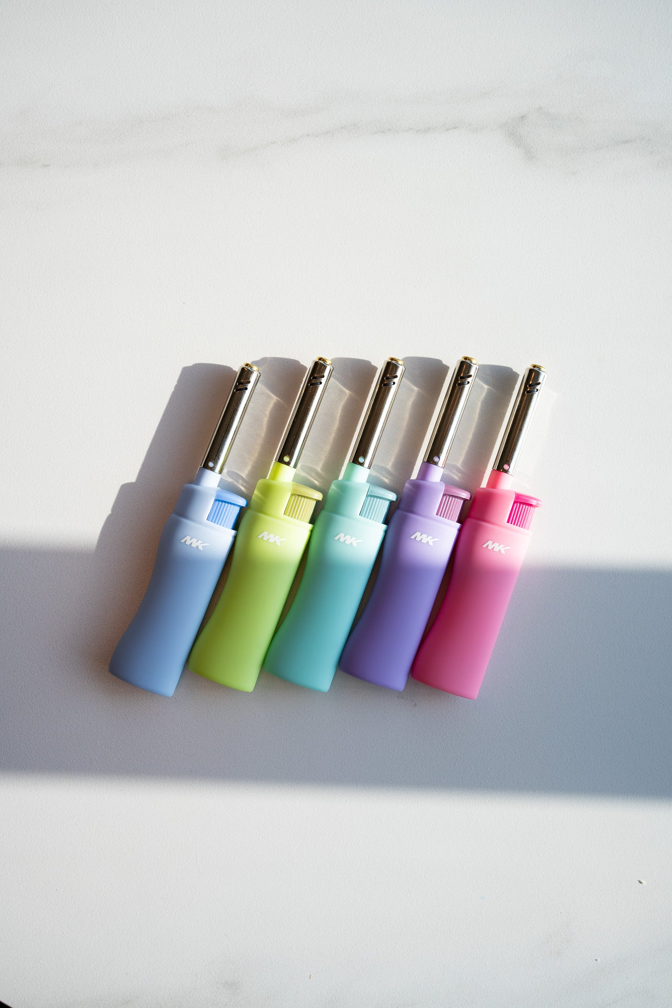 MK Lighter Harmony Series, Color Set, Windproof Flame, Mini Utility Lighters (10pcs)