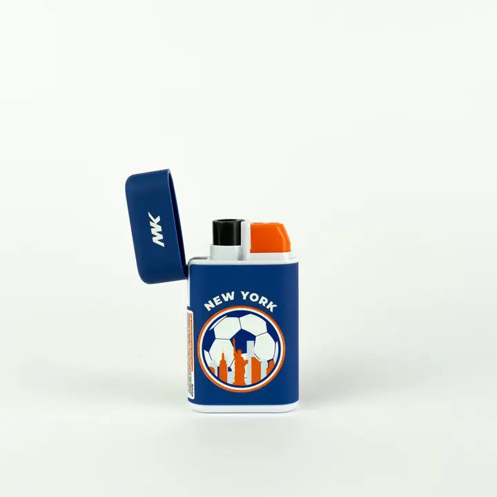 MK Lighter Collection, Soccer 26-NYC, Torch Flame Lighter