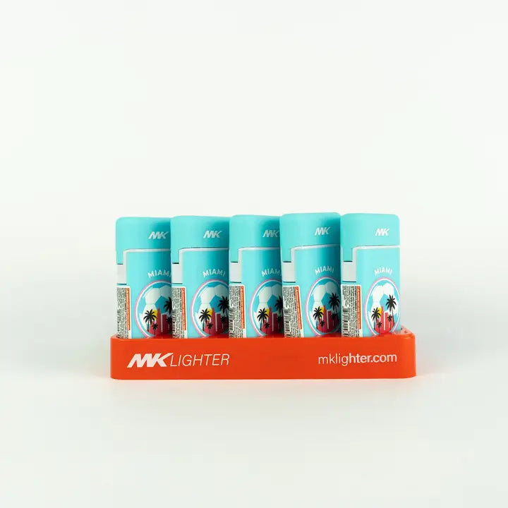 MK Lighter Collection, Soccer 26-MIA, Torch Flame Lighter