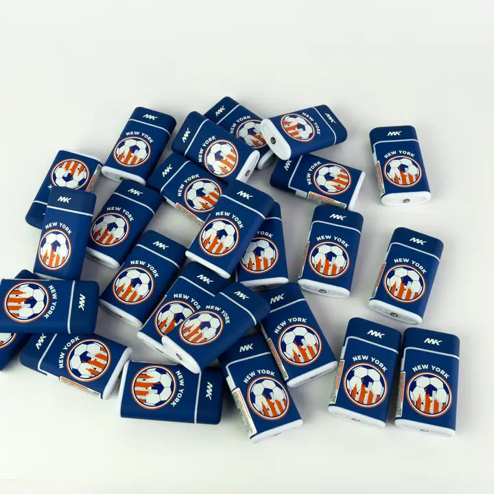 MK Lighter Collection, Soccer 26-NYC, Torch Flame Lighter