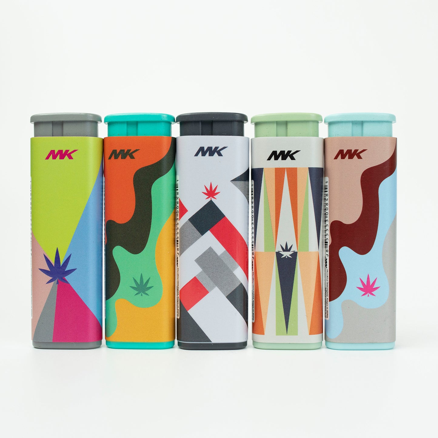 MK Lighter Jet Series, Windproof Flame, Pocket Lighters (Hydro Set-5pcs)