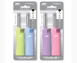 MK Lighter Harmony Series, Color Set, Windproof Flame, Mini Utility Lighters (4pcs)